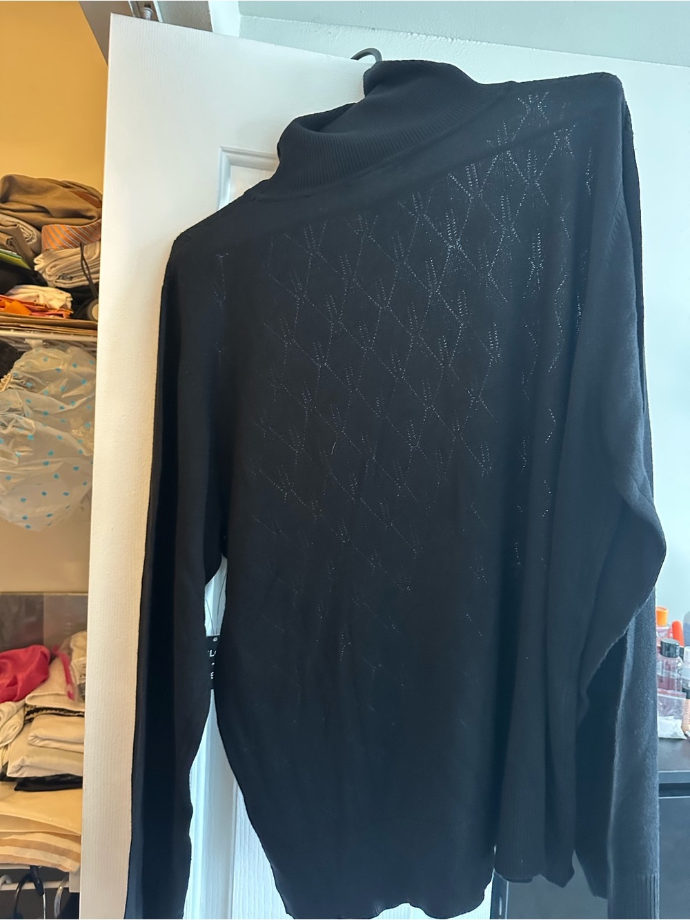 Men’s Black Turtleneck Sweater - Classic Lightweight Knit
